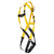 MSA 10072496 Workman Construction Style Harness with Qwik-Fit Chest Strap Buckle and Tongue Leg Strap Buckle