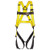MSA 10072479 Workman Full Body Harness with Qwik-Fit Leg Buckles & Back D-Ring (STD)