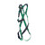 MSA V-FORM Harness with Back & Chest D-Rings and Tongue Buckle Leg Straps