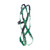 MSA V-FORM Harness with Back & Chest D-Rings and Tongue Buckle Leg Straps