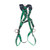  MSA 10206076 V-FORM Harness with Back, Chest, Hip & Shoulder D-Rings and Tongue Buckle Leg Straps (SXL)