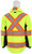 MCR VT3 Vortex Hi Vis Rain Gear Winter Jacket with Detachable Hood Zip Out Fleece Liner