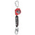 Protecta 3100513 Web Self-Retracting Lifeline with Carabiner and Steel Snap Hook (11 ft.)