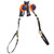 3M DBI SALA 3500287 Nano-Lok Edge Twin-Leg Tie-Back Personal Self-Retracting Lifeline with Galvanized Cable (9 ft.)