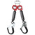 Protecta 3100634 Twin-Leg Self-Retracting Lifeline with Carabiner (6 ft)