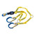DBI SALA 1246153 EZ-Stop F2 100% Tie-Off Rescue Stretch Web Shock-Absorbing Lanyard (6 ft)