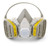 3M Half Facepiece Disposable Respirator Assembly (Organic Vapor/Acid Gas)