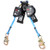 3M DBI SALA 3100617 Nano-Lok Web Twin-Leg Self-Retracting Lifeline with Tie-back Snap Hook and Quick Connect (8 ft.)