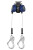 Falltech 82808TP5 Cable Twin-leg with Aluminum Rebar Hooks (8 ft)