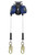 FallTech 82808TP2 FT-X Twin Leg Leading Edge Personal SRL-P with Steel Swivel Snap Hooks (8 ft.)