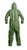 DuPont QS127T Tychem Hooded Coverall with Elastic Wrists and Ankles (4/Case)