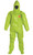DuPont TK128T Tychem Hooded Coverall with Elastic Wrists and Attached Socks (2/Case)