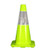 Cortina 03-500-21LI W Series Lime Traffic Cone with Reflective Collar (18")