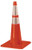 Cortina 03-500-06O W Series Orange Traffic Cone with Reflective Collar (36")
