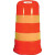 Cortina 03-782-6EG Trailboss Channelizer Drum with (4)-6" Engineer Grade Reflective Stripes
