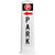 Cortina 03-768W-PLA White Trailblazer Left Arrow Vertical Park Panel