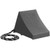 Cortina 2048WC-B7R Solid Single Unit Wheel Chock with Eye Hook and Rope (7")