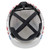 MSA Dual American Flag Hard Hat Cap Style Fas-Trac Suspension 10050611