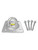 Frontline COP02-10K Concrete and Steel 10k Lbs Reusable Anchor Plate 