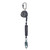 MSA V-TEC Single-Leg Personal Fall Limiter-Cable (10') with swivel snaphook and triple action carabiner