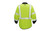 Kishigo JS161 Lime Mock Neck Zip Up Sweatshirt