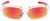 MCR SR14R Swagger SR1 Series Clear Safety Glasses with Fire Mirror Lenses (Each)