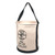 Klein Tools 5109 Canvas Bucket, Wide-Opening, Straight-Wall, Molded Bottom, 12-Inch