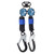Werner R431006-R Bantam Web Self-Retracting Lifeline with Twinleg Aluminum Rebar Hook (6 ft.)
