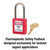 Master Lock 410RED Zenex Thermoplastic Safety Padlock