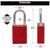 Master Lock A1106RED Anodized Aluminum Safety Padlock
