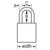 Master Lock A1107RED Anodized Aluminum Safety Padlock