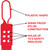 Master Lock 428 Nylon Non-Conductive Lockout Hasp (1in x 2-1/2in)