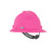 MSA 10156374 Hot Pink V-Gard Slotted Full-Brim Hat with Staz-On Suspension