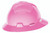 MSA 10156374 Hot Pink V-Gard Slotted Full-Brim Hat with Staz-On Suspension
