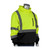 PIP 323-1350B-LY ANSI Type R Class 3 Hooded Pullover Sweatshirt with Black Bottom