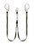 Frontline LIS62RDL Oil and Gas 6' Double Leg Lanyard with Rebar Hooks