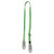 Miller 210TWLS-Z7/8FTGN Web Adjustable Lanyard with Steel Locking Snap Hooks (8 ft)
