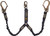 Guardian 3400007 Arc Flash Shock Absorbing Lanyard with Dual Steel Rebar Hooks (6 ft)