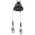 Miller MTL-LEP2-61/9FT TurboLite Edge Twin 9 ft SRL Steel Cable Snap Hook (9Ft).
