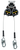 Miller MTL-LEP2-61/9FT TurboLite Edge Twin 9 ft SRL Steel Cable Snap Hook (9Ft).