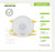 Frontline 5100V N95 Disposable Respirator with Exhalation Valve