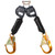 DBI SALA 3100587 Nano-Lok Arc Flash Kevlar Fiber Web Twin-Leg Personal Self-Retracting Lifeline with Rebar Hook (8 ft)