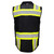Fierce Safety SU500B-BRV Premium Surveyors Class 1 Black Vest with Tablet Pocket & Neck Padding
