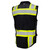 Fierce Safety SU500B-BRV Premium Surveyors Class 1 Black Vest with Tablet Pocket & Neck Padding