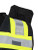 Fierce Safety SU500B-BRV Premium Surveyors Class 1 Black Vest with Tablet Pocket & Neck Padding