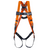 Miller T4700FP Titan Full-Body Harness with Hi‑Viz Webbing and Back D‑Ring with Tongue Leg Buckles