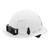 BOLT White Full Brim Vented Hard Hat w/4pt Ratcheting Suspension - Type 1, Class C