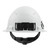 BOLT White Full Brim Vented Hard Hat w/4pt Ratcheting Suspension - Type 1, Class C