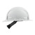 BOLT White Full Brim Vented Hard Hat w/4pt Ratcheting Suspension - Type 1, Class C
