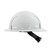 BOLT White Full Brim Vented Hard Hat w/4pt Ratcheting Suspension - Type 1, Class C